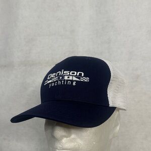 Navy and White Trucker Hat
